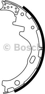 BOSCH 0 986 487 784 - Комплект тормозных колодок, барабанные avtokuzovplus.com.ua