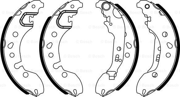 BOSCH 0 986 487 921 - Комплект гальм, барабанний механізм autocars.com.ua