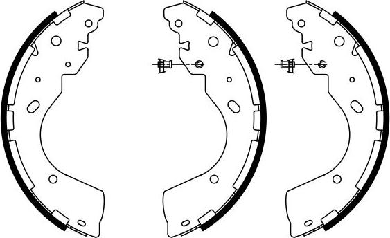 BOSCH 0 986 487 922 - Комплект гальм, барабанний механізм autocars.com.ua