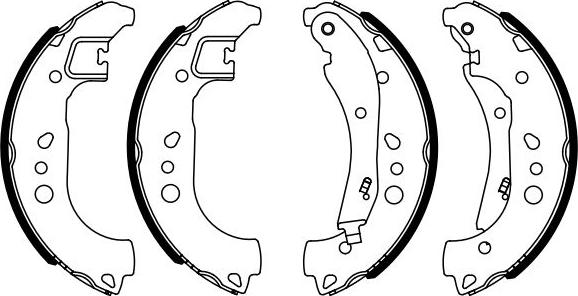 BOSCH 0 986 487 959 - Комплект гальм, барабанний механізм autocars.com.ua