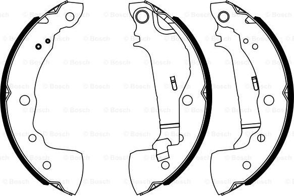 BOSCH 0 986 487 963 - Комплект гальм, барабанний механізм autocars.com.ua