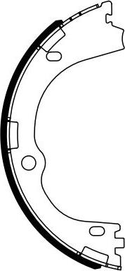 BOSCH 0 986 487 965 - Комплект гальм, ручник, парковка autocars.com.ua