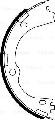 BOSCH 0 986 487 965 - Комплект тормозов, ручник, парковка avtokuzovplus.com.ua