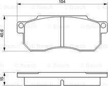 BOSCH 0 986 490 050 - Гальмівні колодки, дискові гальма autocars.com.ua