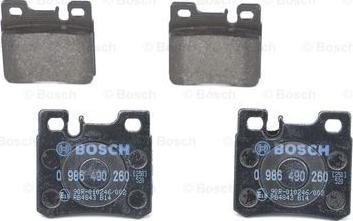 BOSCH 0 986 490 260 - Колодка гальм. диск. MB 190 W201. W202 задн. вир-во Bosch autocars.com.ua