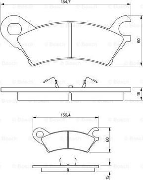 BOSCH 0 986 490 370 - Гальмівні колодки, дискові гальма autocars.com.ua