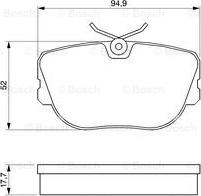 BOSCH 0 986 490 680 - Гальмівні колодки, дискові гальма autocars.com.ua