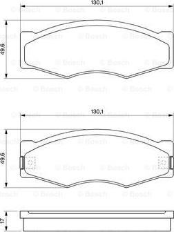 BOSCH 0 986 490 990 - Гальмівні колодки, дискові гальма autocars.com.ua