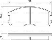 BOSCH 0 986 491 260 - Гальмівні колодки, дискові гальма autocars.com.ua