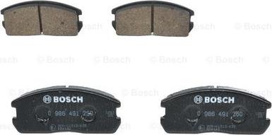 BOSCH 0 986 491 260 - Тормозные колодки, дисковые, комплект avtokuzovplus.com.ua