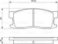 BOSCH 0 986 493 670 - Тормозные колодки, дисковые, комплект avtokuzovplus.com.ua