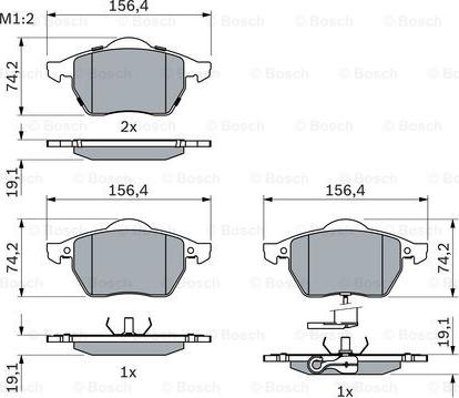 BOSCH 0 986 494 018 - Тормозные колодки, дисковые, комплект avtokuzovplus.com.ua