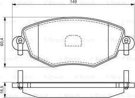 BOSCH 0 986 494 026 - Колодки тормозные autocars.com.ua