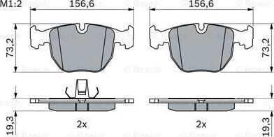 BOSCH 0 986 494 028 - ГАЛЬМІВНІ КОЛОДКИ autocars.com.ua