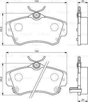 BOSCH 0 986 494 029 - Гальмівні колодки, дискові гальма autocars.com.ua