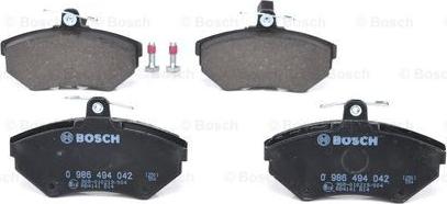 BOSCH 0 986 494 042 - Колодка гальм. AUDI A4. VW PASSAT передн. вир-во Bosch autocars.com.ua