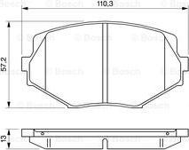 BOSCH 0 986 494 080 - Гальмівні колодки, дискові гальма autocars.com.ua