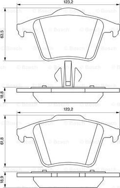 BOSCH 0 986 494 102 - Тормозные колодки, дисковые, комплект avtokuzovplus.com.ua