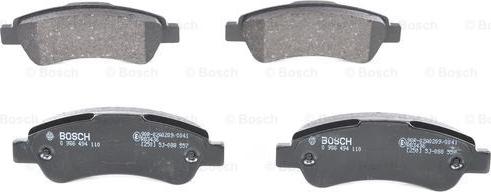 BOSCH 0 986 494 110 - Колодки тормозные дисковые autocars.com.ua