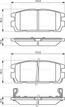 BOSCH 0 986 494 137 - Гальмівні колодки, дискові гальма autocars.com.ua