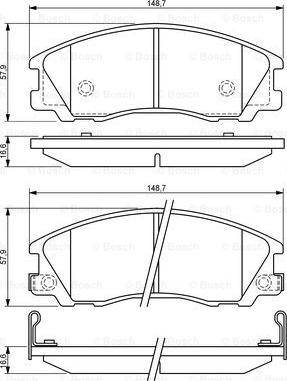 BOSCH 0 986 494 138 - Гальмівні колодки, дискові гальма autocars.com.ua