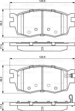 BOSCH 0 986 494 139 - Гальмівні колодки, дискові гальма autocars.com.ua