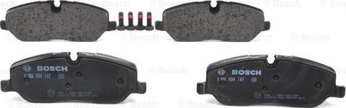 BOSCH 0 986 494 147 - Колодка гальм. диск. RANGE ROVER передн. вир-во Bosch autocars.com.ua