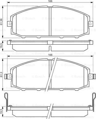 BOSCH 0 986 494 150 - Гальмівні колодки, дискові гальма autocars.com.ua