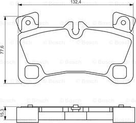 BOSCH 0 986 494 205 - Гальмівні колодки, дискові гальма autocars.com.ua