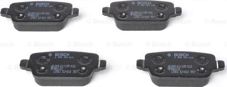 BOSCH 0 986 494 214 - Гальмівні колодки, дискові гальма autocars.com.ua