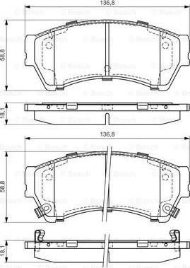 BOSCH 0 986 494 221 - Тормозные колодки, дисковые, комплект autodnr.net