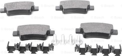 BOSCH 0 986 494 222 - Тормозные колодки, дисковые, комплект avtokuzovplus.com.ua