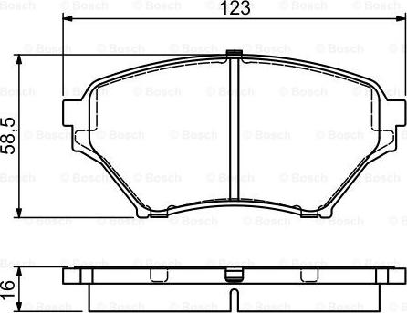 BOSCH 0 986 494 225 - Тормозные колодки, дисковые, комплект avtokuzovplus.com.ua