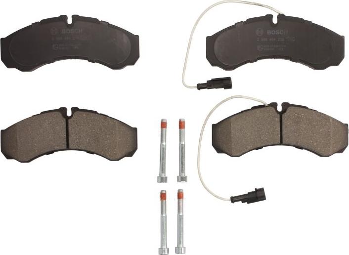 BOSCH 0 986 494 239 - Гальмівні колодки, дискові гальма autocars.com.ua