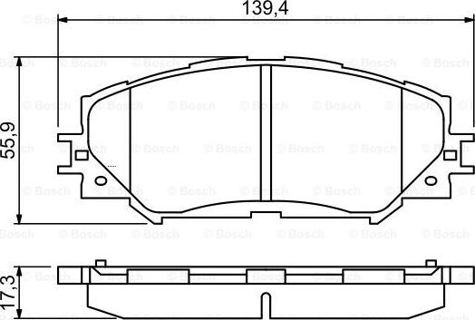 BOSCH 0 986 494 240 - Гальмівні колодки, дискові гальма autocars.com.ua