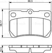 BOSCH 0 986 494 253 - Тормозные колодки, дисковые, комплект autodnr.net