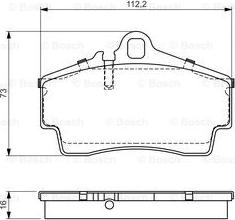 BOSCH 0 986 494 265 - Тормозные колодки, дисковые, комплект avtokuzovplus.com.ua