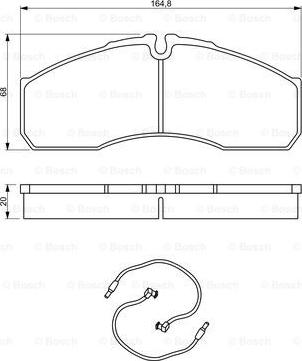 BOSCH 0 986 494 273 - Тормозные колодки, дисковые, комплект avtokuzovplus.com.ua