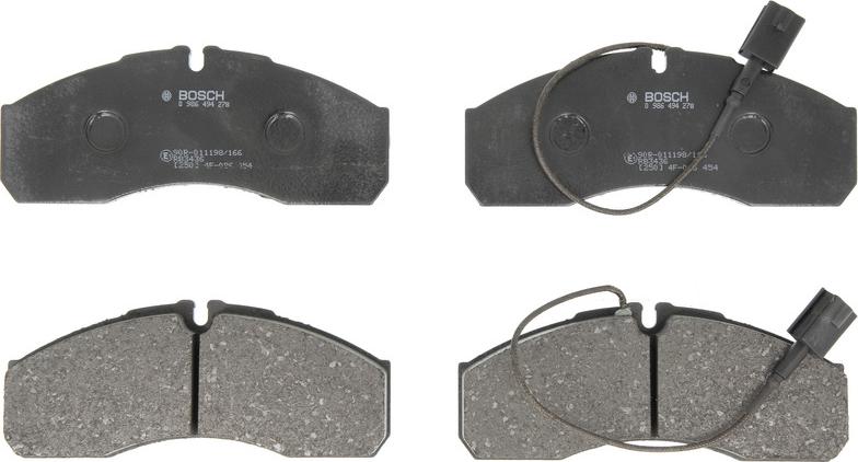 BOSCH 0 986 494 278 - Гальмівні колодки, дискові гальма autocars.com.ua