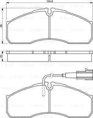 BOSCH 0 986 494 278 - Тормозные колодки, дисковые, комплект autodnr.net