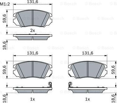 BOSCH 0 986 494 279 - Гальмівні колодки, дискові гальма autocars.com.ua