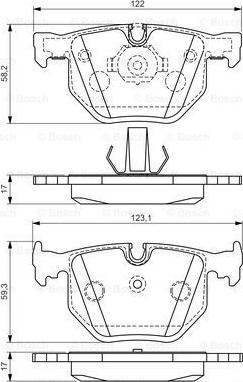 BOSCH 0 986 494 286 - Тормозные колодки, дисковые, комплект avtokuzovplus.com.ua