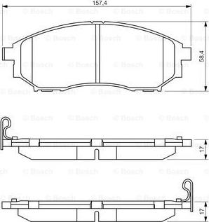 BOSCH 0 986 494 295 - ГАЛЬМІВНІ КОЛОДКИ autocars.com.ua