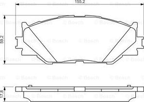 BOSCH 0 986 494 316 - Гальмівні колодки, дискові гальма autocars.com.ua