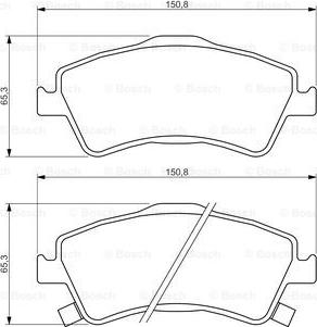 BOSCH 0 986 494 318 - Гальмівні колодки, дискові гальма autocars.com.ua