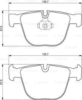 BOSCH 0 986 494 325 - Тормозные колодки, дисковые, комплект avtokuzovplus.com.ua