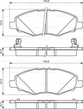 BOSCH 0 986 494 326 - Гальмівні колодки, дискові гальма autocars.com.ua