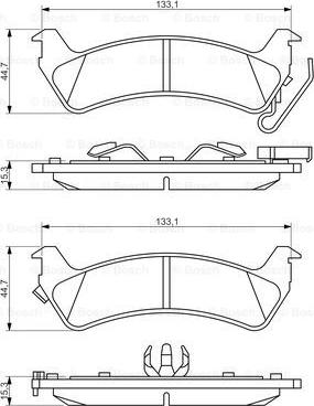 BOSCH 0 986 494 348 - Гальмівні колодки, дискові гальма autocars.com.ua