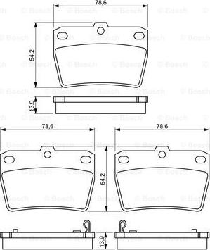 BOSCH 0 986 494 350 - Гальмівні колодки, дискові гальма autocars.com.ua