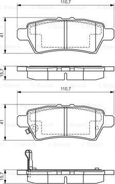 BOSCH 0 986 494 369 - Гальмівні колодки, дискові гальма autocars.com.ua